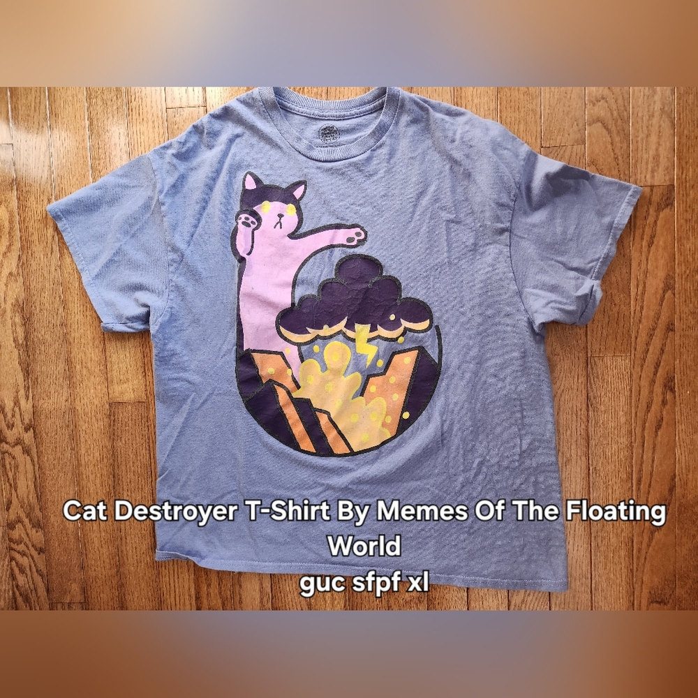 Cat T-Shirt - Blue